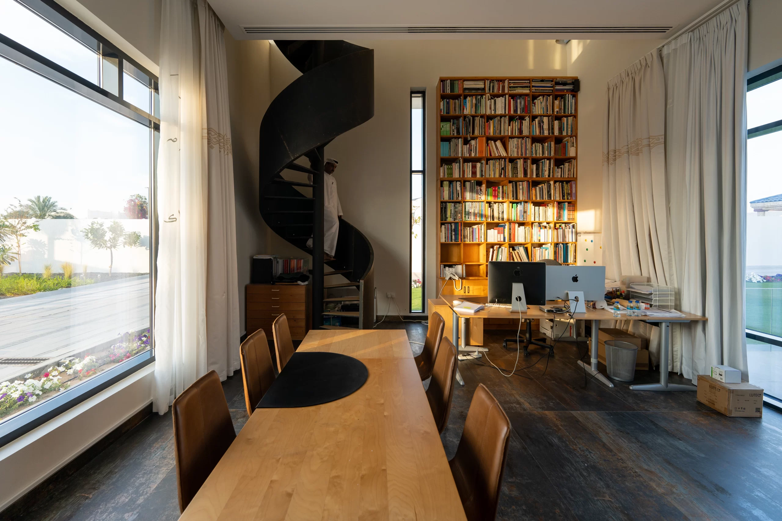 Architectural photograph of Diwani House showcasing modern design with traditional Middle Eastern elements