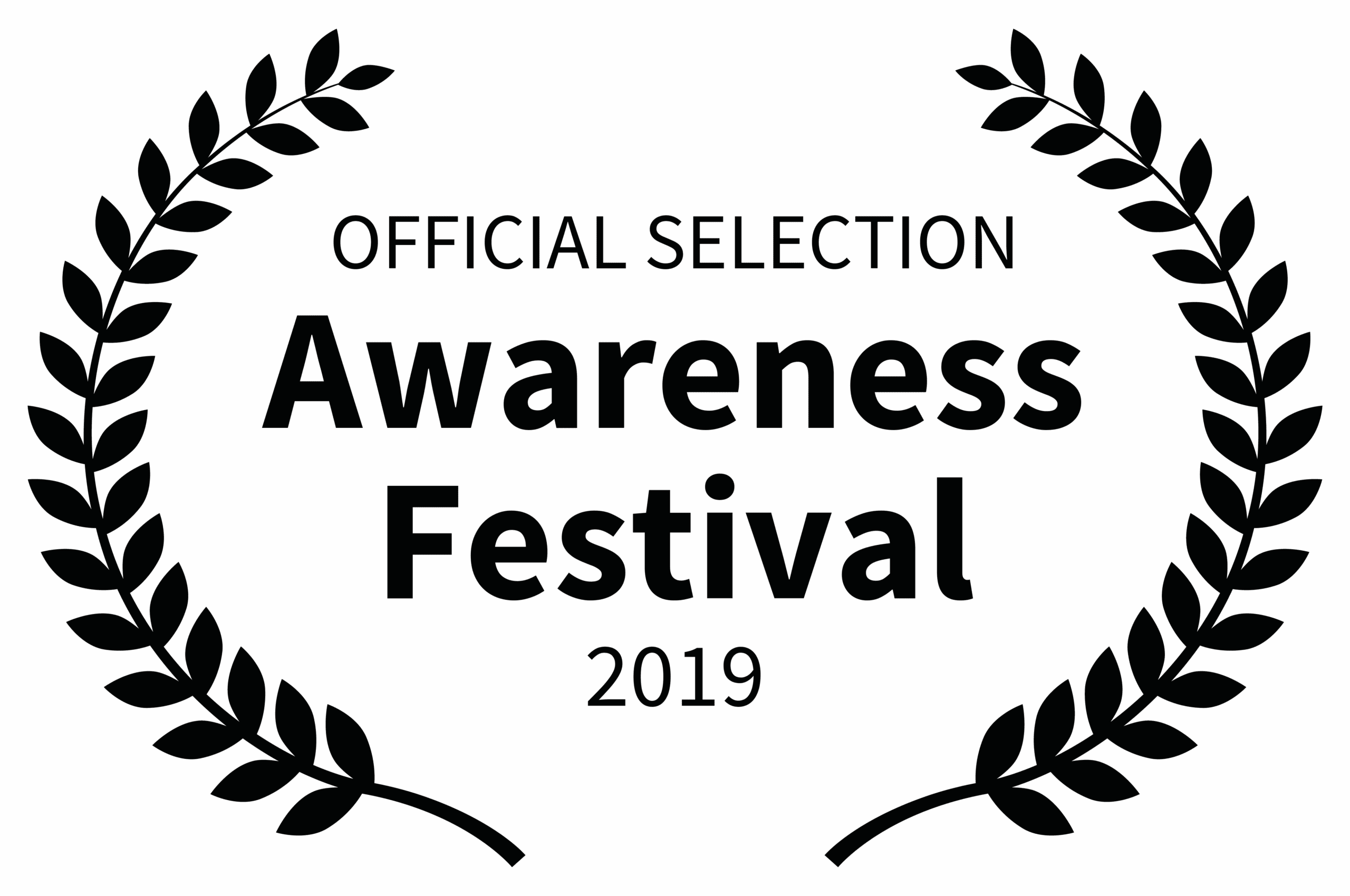 Official selection laurel for UMAH short film at Awareness Film Festival focusing on social impact cinema